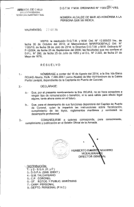 NOMBRA ALCALDE DE MAR AD—HONÓREM A LA PERSONA