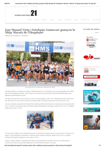 José Manuel Vieto i Estefania Guinovart guanyen la Mitja Marató de