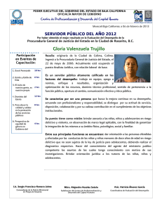 Gloria Valenzuela Trujillo - Oficialía Mayor / Internet