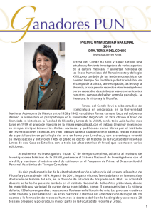 Dra. Teresa Del Conde - Dgapa
