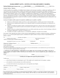 Spanish Sponsor form for Baptism and Con[...]