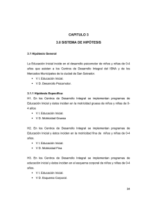 CAPITULO 3 3.0 SISTEMA DE HIPÓTESIS