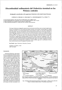 Discontinuidad sedimentaria del Ordovícico terminal en los Pirineos