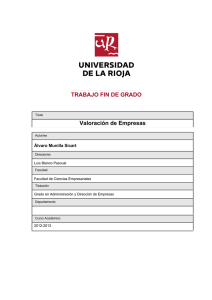 Valoración de Empresas - Biblioteca de la Universidad de La Rioja
