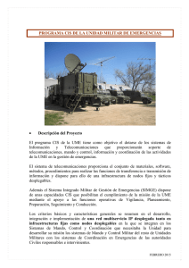 Programa CIS de la Unidad Militar de Emergencias.