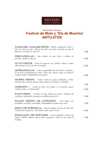 Festival de Mole y `Día de Muertos` ANTOJITOS