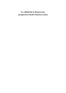 La calidad de la democracia: perspectivas desde América Latina