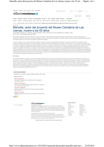 Mansilla, autor del proyecto del Museo Cantabria de Las Llamas