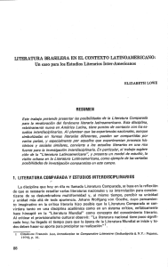 LITERATURA BRASILEÑA EN EL CONTEXTO LATINOAMERICANO