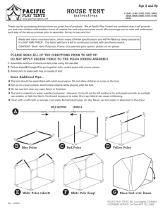 House Tent Instructions