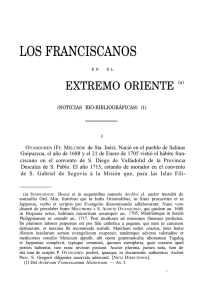 Los franciscanos en el Extremo Oriente: (notas bio