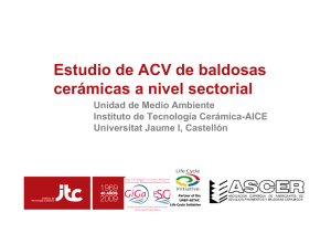 Estudio de ACV de baldosas cerámicas a nivel sectorial