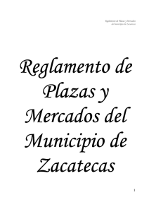 Reglamento Plazas y Merc Zacatecas