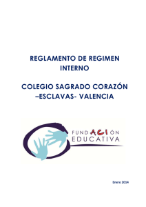 Reglamento de Régimen Interno - Colegio SC Esclavas Valencia