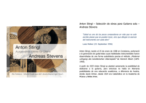 Anton Stingl – Selección de obras para Guitarra