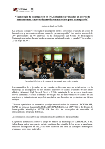 &ldquo;Tecnolog&iacute;a de estampaci&oacute;n en fr&iacute;o. Soluciones avanzadas en