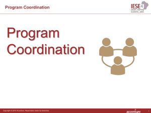 Program Coordination