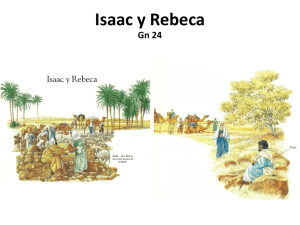 Isaac y Rebeca - Parroquia Santa Cruz