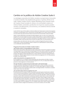Cambio en la política de Adobe Creative Suite 6
