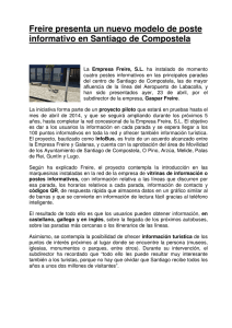 Freire presenta un nuevo modelo de poste informativo en Santiago