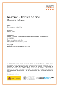 Nosferatu. Revista de cine