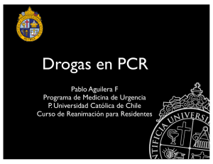 Drogas y PCR - Urgencia UC