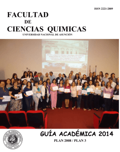 guía académica 2014 - Facultad de Ciencias Químicas