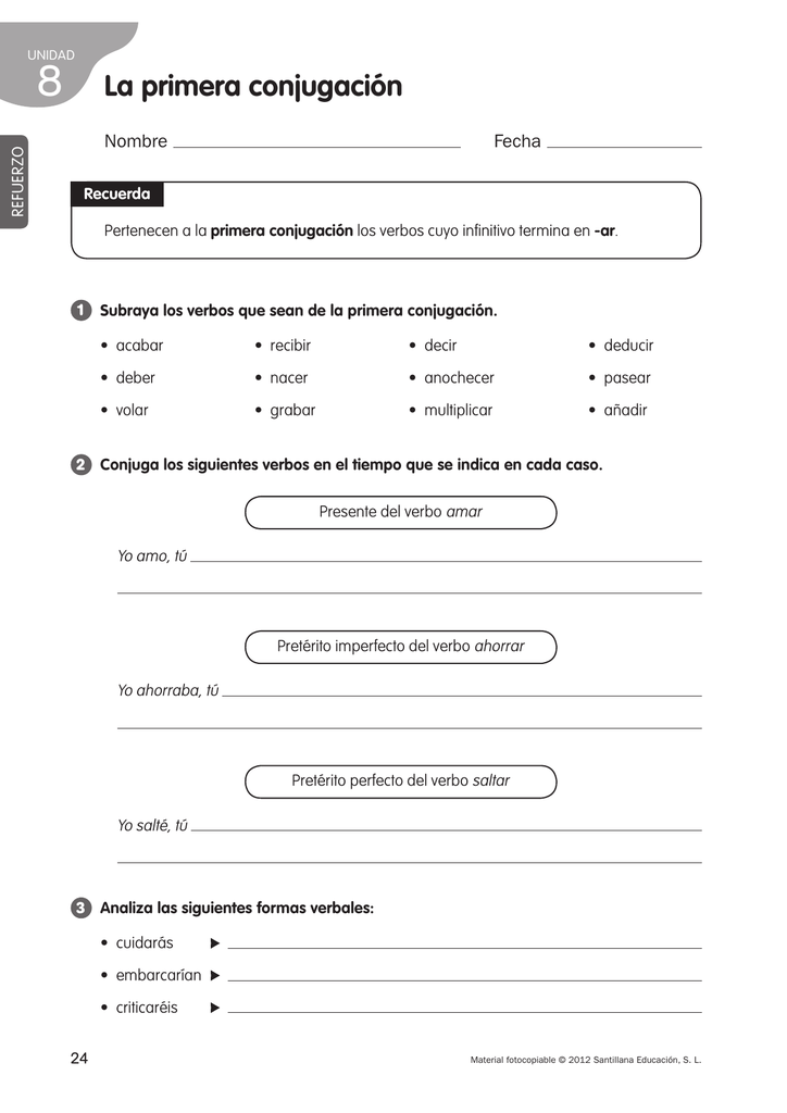 La Primera Conjugación