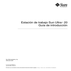 Sun Ultra 20 Workstation User Guide