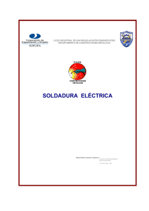 soldadura eléctrica - Liceo Industrial "Agustín Edwards Ross"