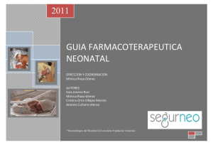 Guia Farmacoterapeutica Neonatal NEO 2011