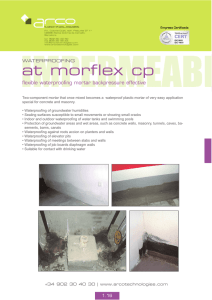 At Morflex CP mortero impermeabilizante flexible efectivo a