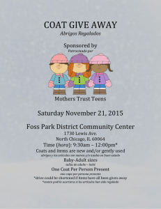 COAT GIVE AWAY - North Chicago CUSD 187