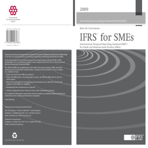 IFRS for SMEs Basis for Conclusions
