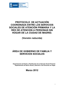 protocolo de actuacin coordinada entre los servicios sociales de