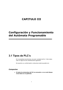 CAPITULO III Configuración y Funcionamiento del Autómata