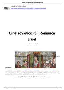 Cine soviético (3): Romance cruel
