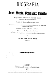 Biografía del Dr. José María González Benito, Presidente y f