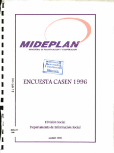 Encuesta CASEN 1996 - Ministerio de Desarrollo Social
