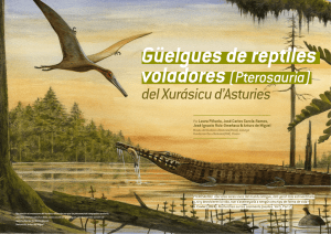 voladores(Pterosauria) del Xurásicu d`Asturies