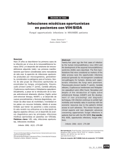 Infecciones micóticas oportunistas en pacientes con VIH/SIDA