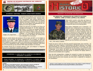 Boletín No 96 Junio de 2015 - centro de estudios históricos del ejército