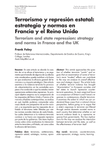 Terrorismo y represión estatal: estrategia y normas en