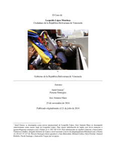 El Caso de Leopoldo López Mendoza Ciudadano de la República