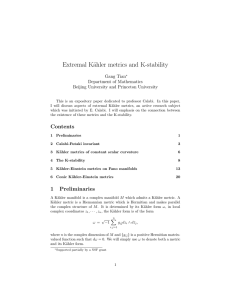 Extremal Kähler metrics and K