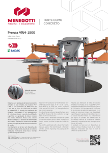 Prensa VRM-1500 - Menegotti Máquinas e Equipamentos