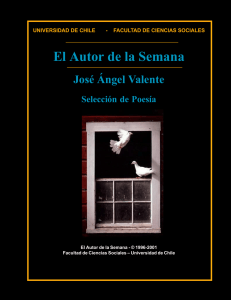 El Autor de la Semana José Ángel Valente