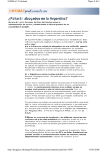 ¿Faltarán abogados en la Argentina?