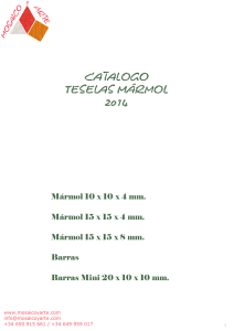 Catalogo Teselas mármol Teselas mármol 2014