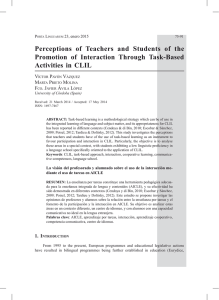 Perceptions of Teachers and Students of the Promotion of